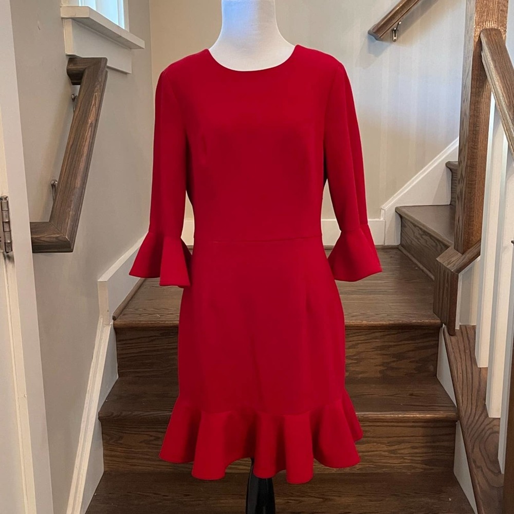 NEW! Black Halo Brooklyn Mini Dress in Bonfire SZ 10